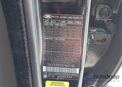 2014 Land Rover Range Rover Evoque Pure from USA, damaged, VIN SALVR2BG5EH942189